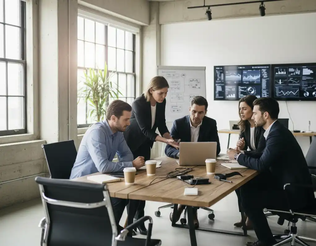 Reunión de consultoría empresarial